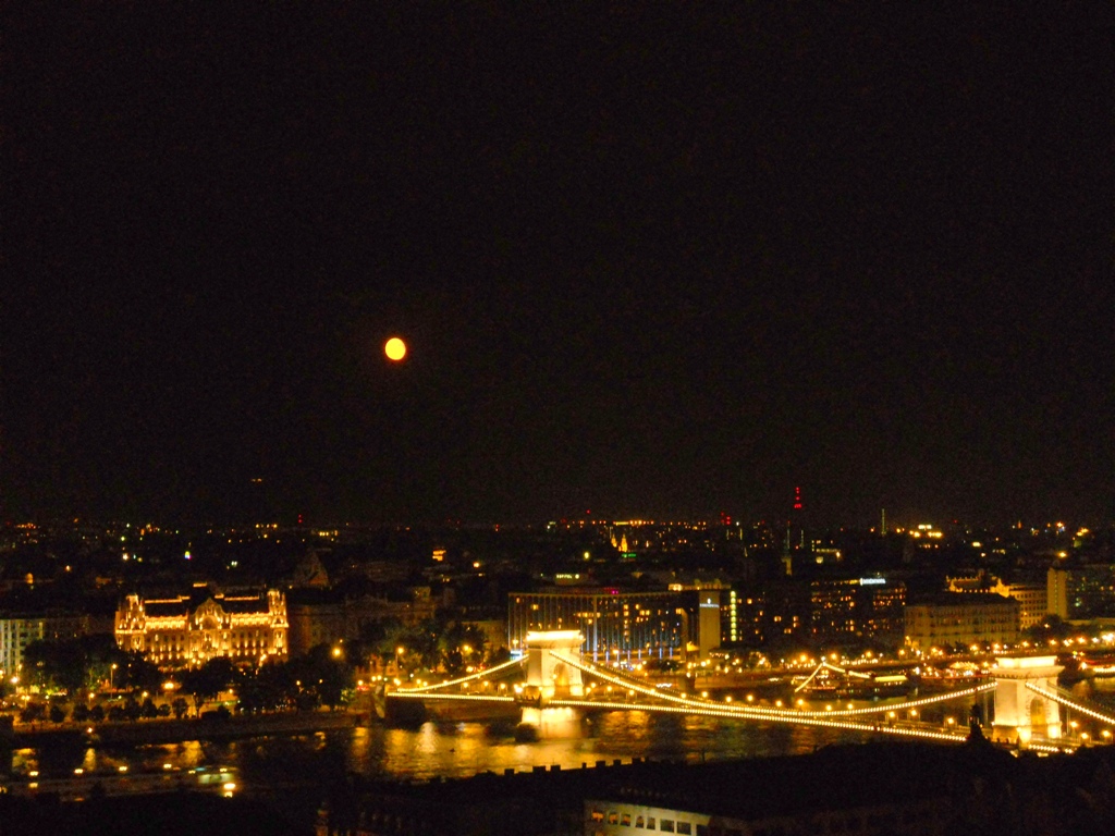 Night view from Buda
